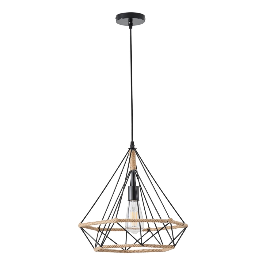 Κρεμαστό φωτιστικό οροφής FLARE 1xE27/15W/230V διάμετρος 38 cm μπεζ