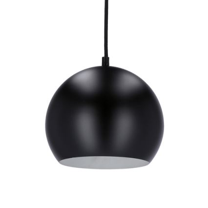 Κρεμαστό φωτιστικό οροφής FLEN 1xE27/40W/230V διάμετρος 20 cm μαύρο