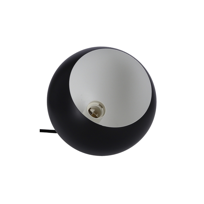 Κρεμαστό φωτιστικό οροφής FLEN 1xE27/40W/230V διάμετρος 20 cm μαύρο