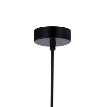 Κρεμαστό φωτιστικό οροφής FLEN 1xE27/40W/230V διάμετρος 20 cm μαύρο