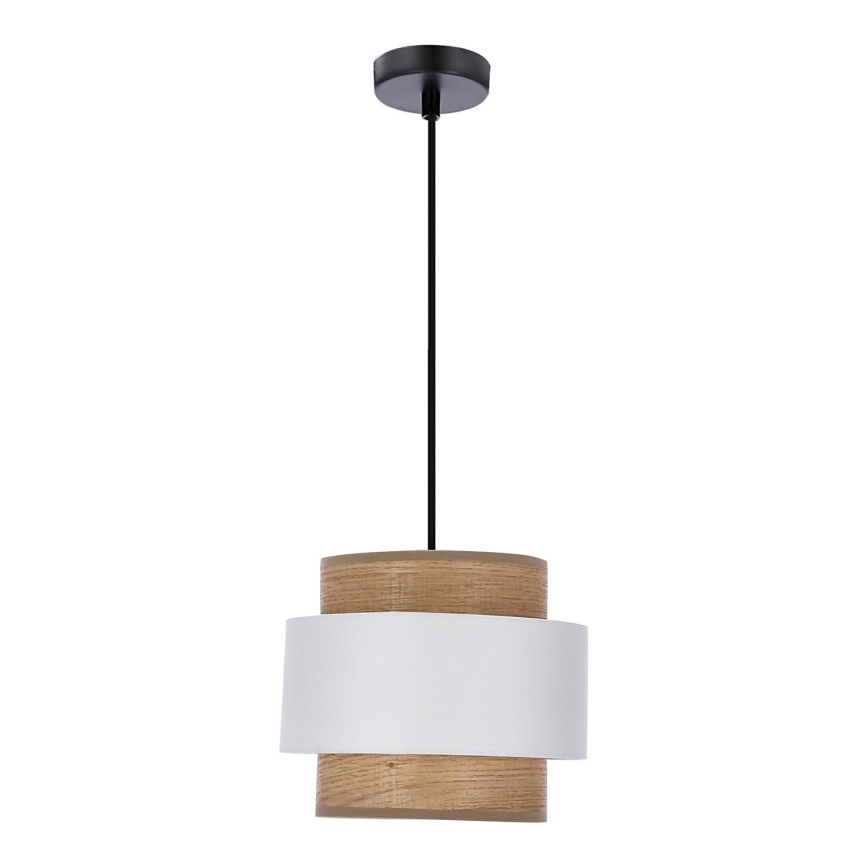 Κρεμαστό φωτιστικό οροφής FORNI 1xE27/40W/230V καφέ/λευκό