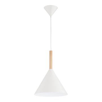 Κρεμαστό φωτιστικό οροφής FUKS 1xE27/15W/230V κρεμ/μπεζ