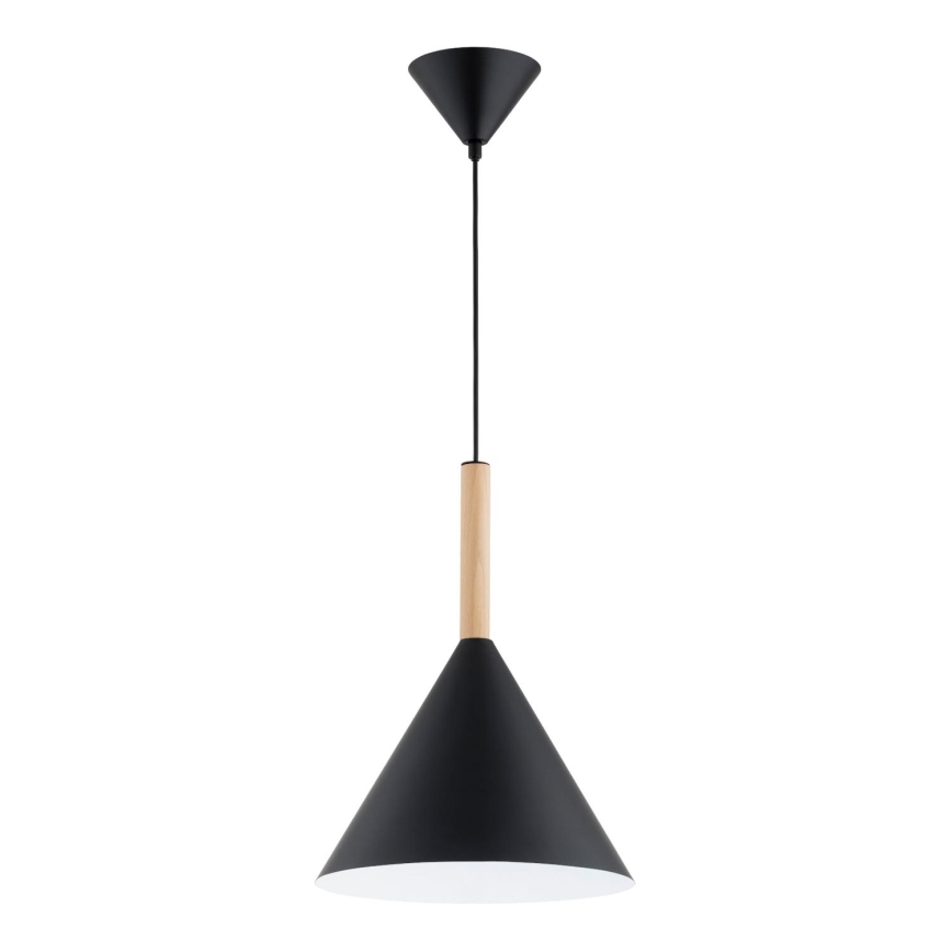 Κρεμαστό φωτιστικό οροφής FUKS 1xE27/15W/230V μαύρο/μπεζ