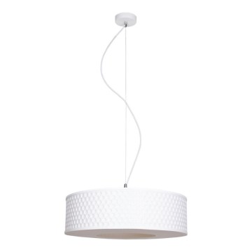 Κρεμαστό φωτιστικό οροφής GARDA 1xE27/60W/230V διάμετρος 40 cm λευκό