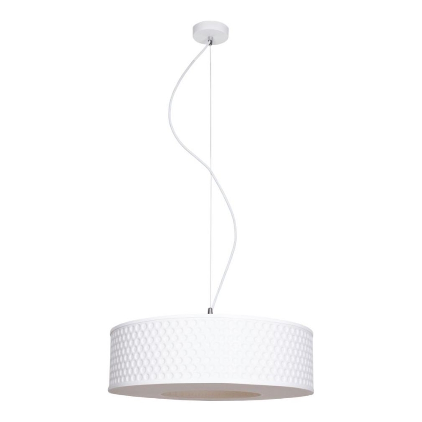 Κρεμαστό φωτιστικό οροφής GARDA 1xE27/60W/230V διάμετρος 40 cm λευκό