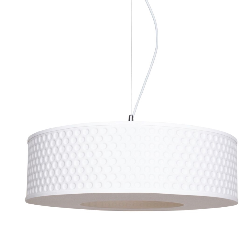 Κρεμαστό φωτιστικό οροφής GARDA 1xE27/60W/230V διάμετρος 40 cm λευκό