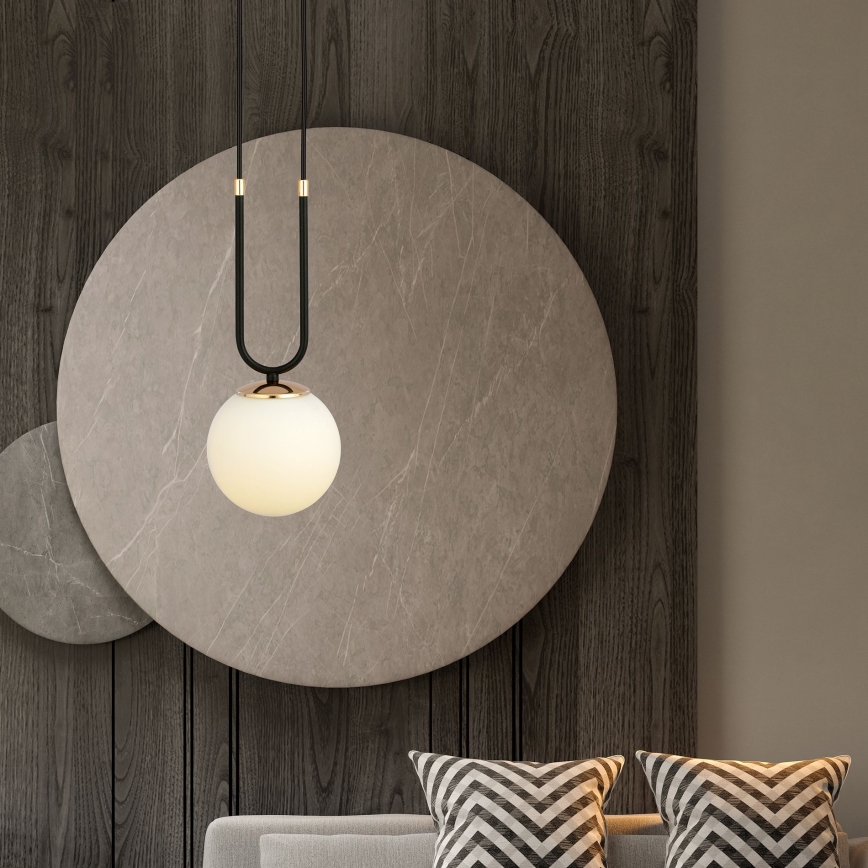 Κρεμαστό φωτιστικό οροφής GLAM 1xE14/10W/230V μαύρο