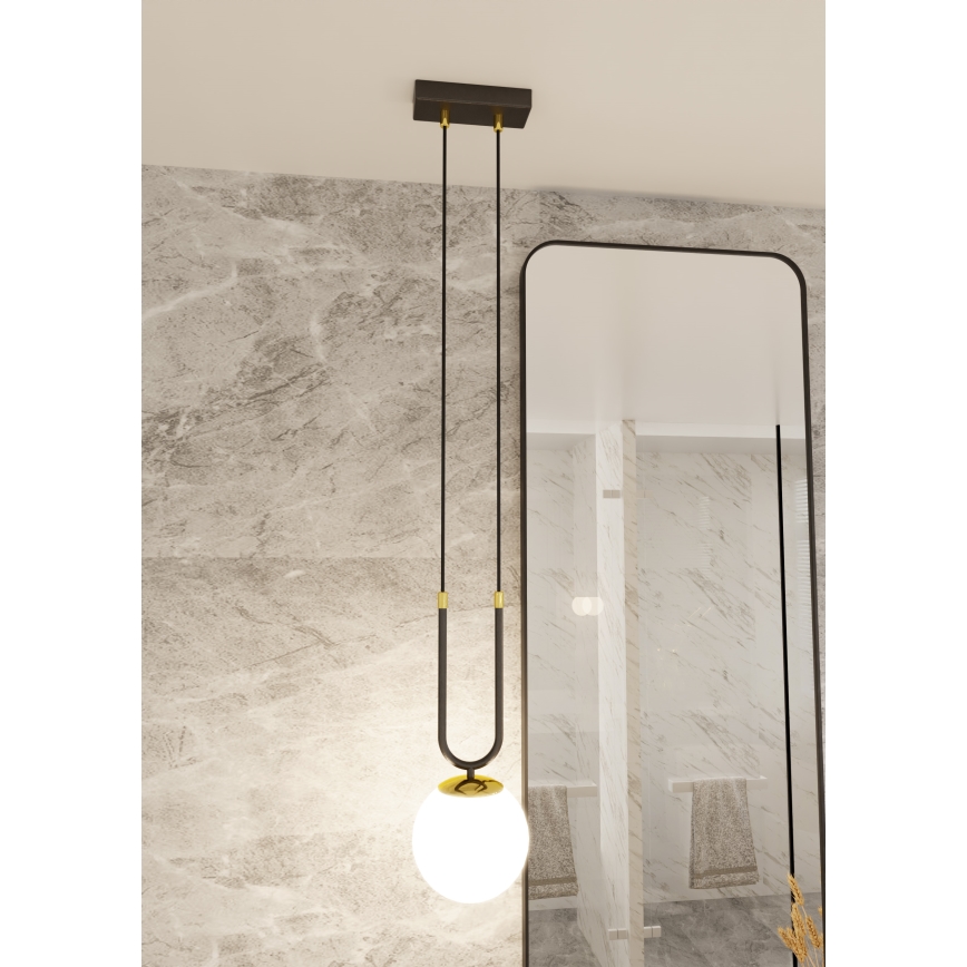 Κρεμαστό φωτιστικό οροφής GLAM 1xE14/10W/230V μαύρο