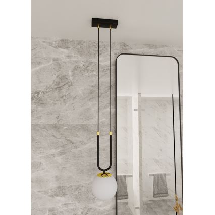 Κρεμαστό φωτιστικό οροφής GLAM 1xE14/10W/230V μαύρο