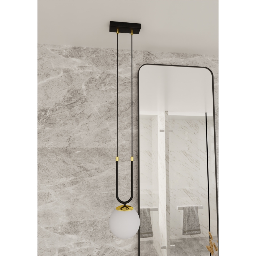 Κρεμαστό φωτιστικό οροφής GLAM 1xE14/10W/230V μαύρο