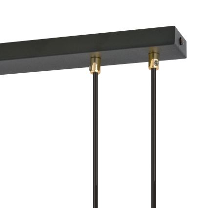 Κρεμαστό φωτιστικό οροφής GLAM 3xE14/10W/230V μαύρο