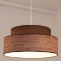 Κρεμαστό φωτιστικό οροφής GRACE 1xE27/60W/230V διάμετρος 40 cm καφέ/μπεζ
