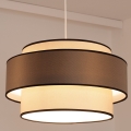 Κρεμαστό φωτιστικό οροφής GRACE 1xE27/60W/230V διάμετρος 40 cm κρεμ/καφέ