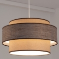 Κρεμαστό φωτιστικό οροφής GRACE 1xE27/60W/230V διάμετρος 40 cm μπεζ/καφέ