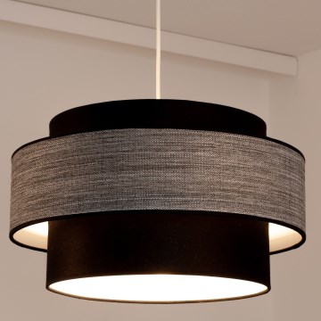 Κρεμαστό φωτιστικό οροφής GRACE 1xE27/60W/230V μαύρο/γκρι