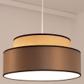 Κρεμαστό φωτιστικό οροφής GRACE 1xE27/60W/230V μπεζ/καφέ
