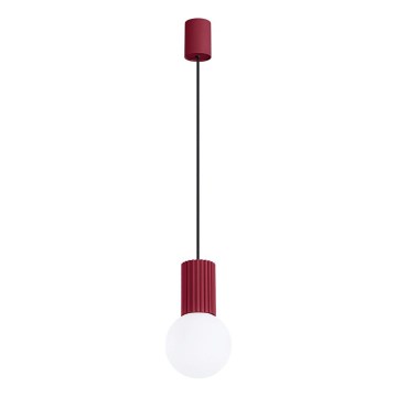 Κρεμαστό φωτιστικό οροφής HALO 1xG9/8W/230V διάμετρος 12 cm κόκκινο