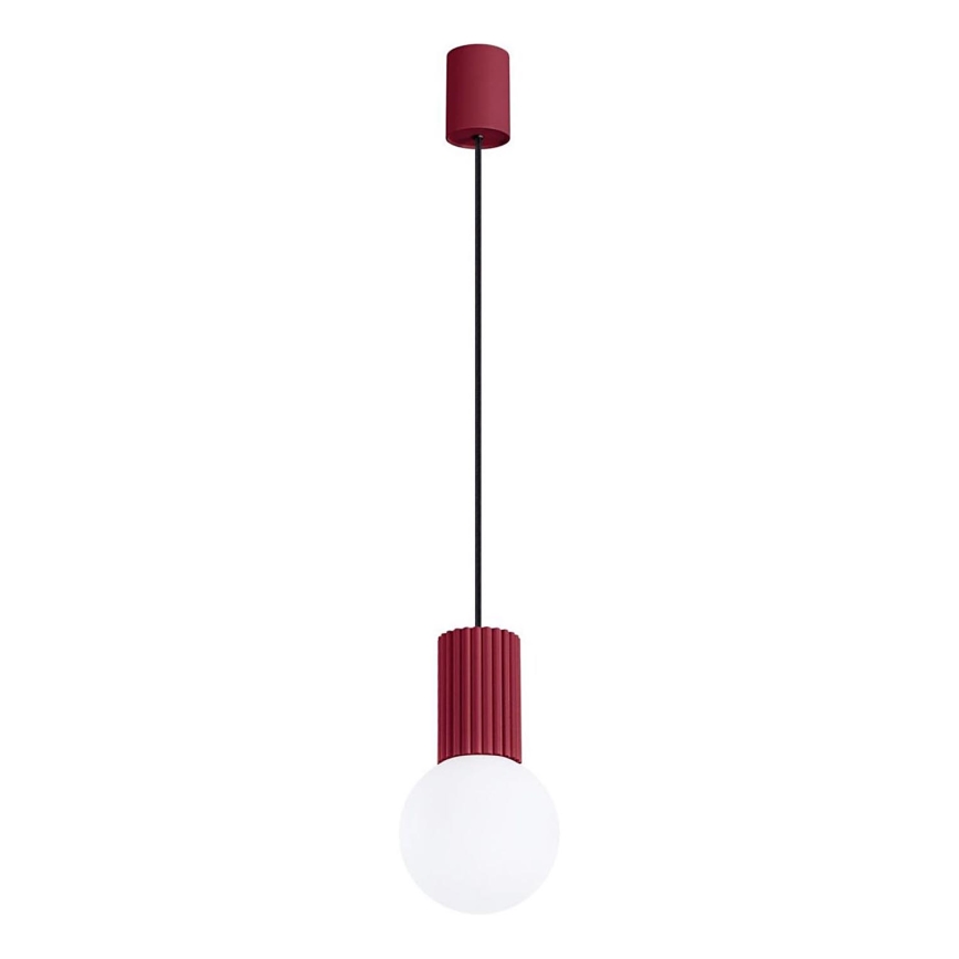 Κρεμαστό φωτιστικό οροφής HALO 1xG9/8W/230V διάμετρος 12 cm κόκκινο