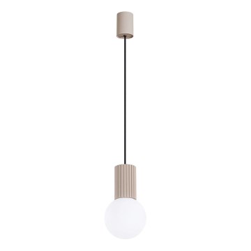 Κρεμαστό φωτιστικό οροφής HALO 1xG9/8W/230V διάμετρος 12 cm μπεζ