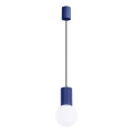 Κρεμαστό φωτιστικό οροφής HALO 1xG9/8W/230V διάμετρος 12 cm μπλε