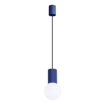 Κρεμαστό φωτιστικό οροφής HALO 1xG9/8W/230V διάμετρος 12 cm μπλε