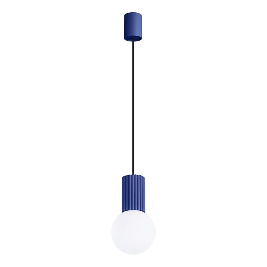 Κρεμαστό φωτιστικό οροφής HALO 1xG9/8W/230V διάμετρος 12 cm μπλε