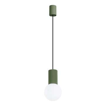 Κρεμαστό φωτιστικό οροφής HALO 1xG9/8W/230V διάμετρος 12 cm πράσινο