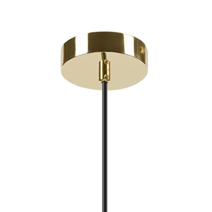 Κρεμαστό φωτιστικό οροφής HARMA 1xE27/15W/230V διάμετρος 20 cm λευκό/χρυσό