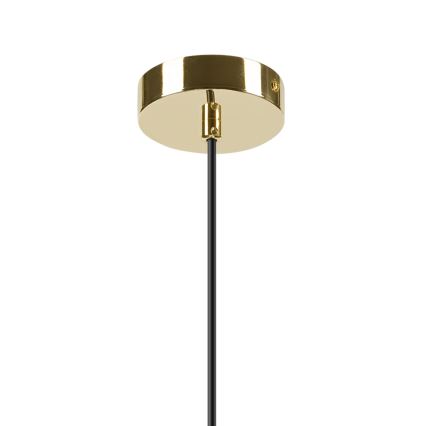 Κρεμαστό φωτιστικό οροφής HARMA 1xE27/15W/230V διάμετρος 25 cm λευκό/χρυσό