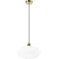Κρεμαστό φωτιστικό οροφής HARMA 1xE27/15W/230V διάμετρος 30 cm λευκό/χρυσό