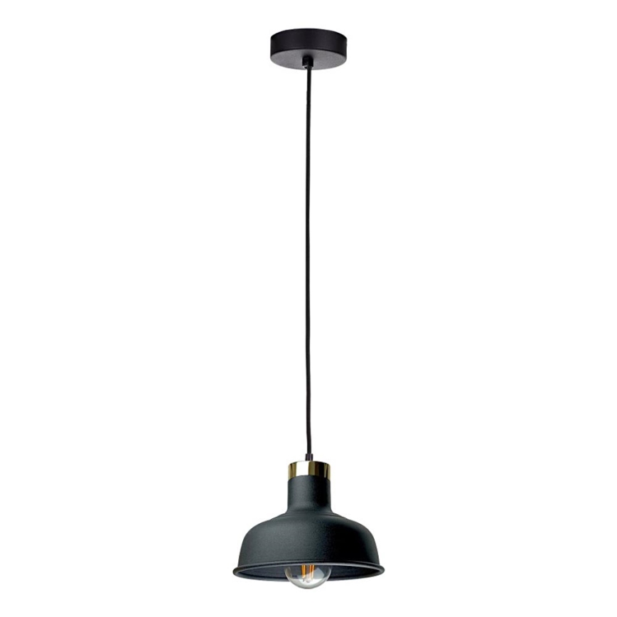 Κρεμαστό φωτιστικό οροφής HEBE 1xE27/60W/230V μαύρο