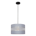 Κρεμαστό φωτιστικό οροφής HELEN 1xE27/15W/230V γκρι/μαύρο