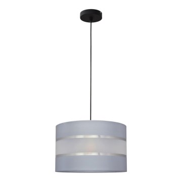 Κρεμαστό φωτιστικό οροφής HELEN 1xE27/15W/230V γκρι/μαύρο