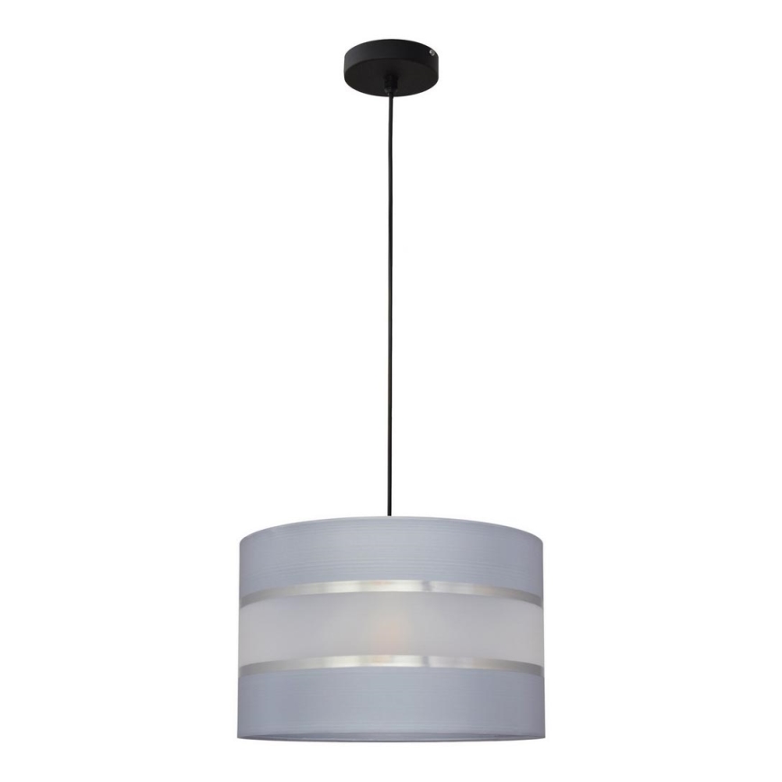 Κρεμαστό φωτιστικό οροφής HELEN 1xE27/15W/230V γκρι/μαύρο