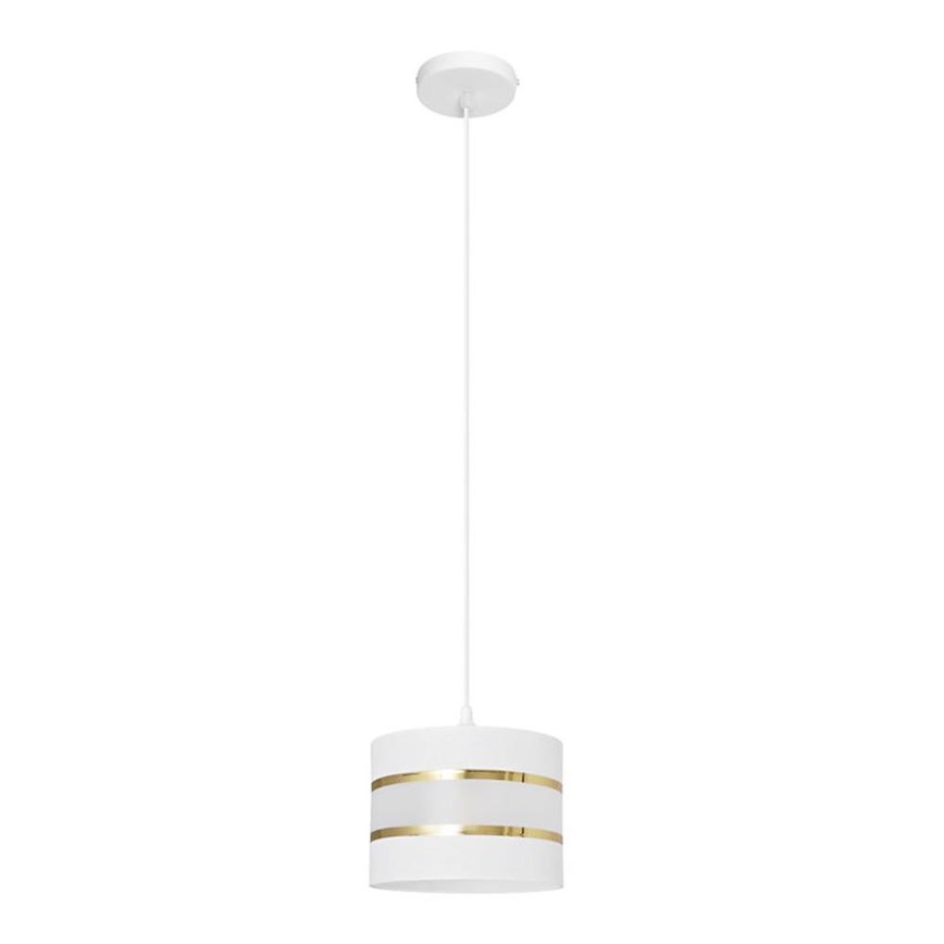 Κρεμαστό φωτιστικό οροφής HELEN 1xE27/15W/230V διάμετρος 20 cm λευκό/χρυσό