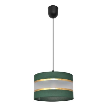 Κρεμαστό φωτιστικό οροφής  HELEN 1xE27/15W/230V διάμετρος 25 cm πράσινο/χρυσαφί