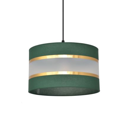 Κρεμαστό φωτιστικό οροφής  HELEN 1xE27/15W/230V διάμετρος 25 cm πράσινο/χρυσαφί