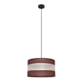 Κρεμαστό φωτιστικό οροφής HELEN 1xE27/15W/230V διάμετρος 35 cm καφέ/μαύρο/χρυσό