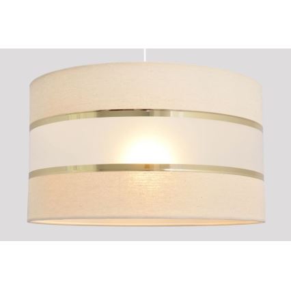 Κρεμαστό φωτιστικό οροφής HELEN 1xE27/15W/230V διάμετρος 35 cm κρεμ/χρυσό