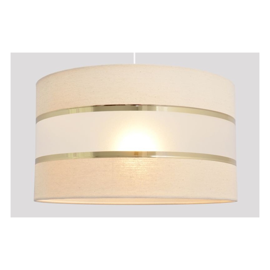 Κρεμαστό φωτιστικό οροφής HELEN 1xE27/15W/230V διάμετρος 35 cm κρεμ/χρυσό
