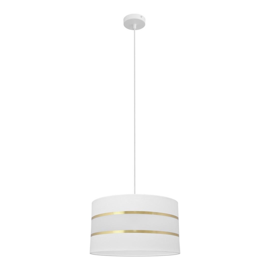 Κρεμαστό φωτιστικό οροφής HELEN 1xE27/15W/230V διάμετρος 35 cm λευκό/χρυσό