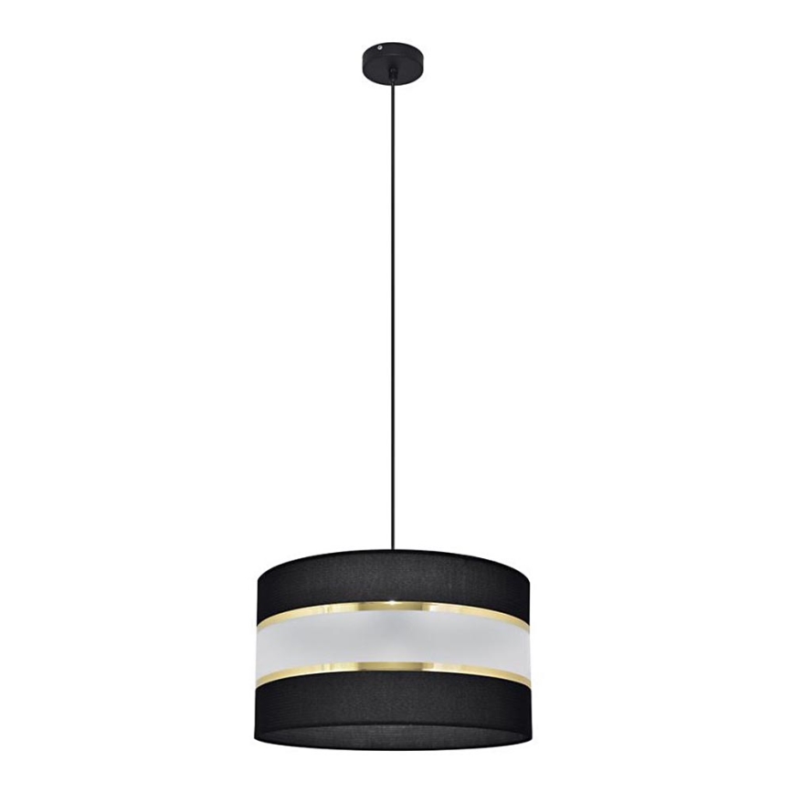 Κρεμαστό φωτιστικό οροφής HELEN 1xE27/15W/230V διάμετρος 35 cm μαύρο/χρυσό