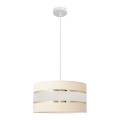 Κρεμαστό φωτιστικό οροφής HELEN 1xE27/15W/230V διάμετρος 40 cm κρεμ/χρυσό