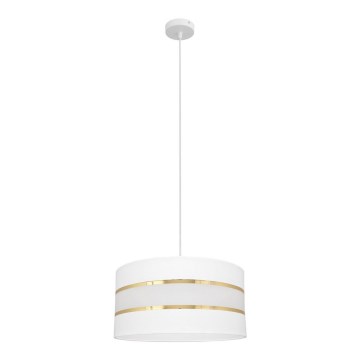 Κρεμαστό φωτιστικό οροφής HELEN 1xE27/15W/230V διάμετρος 40 cm λευκό/χρυσό