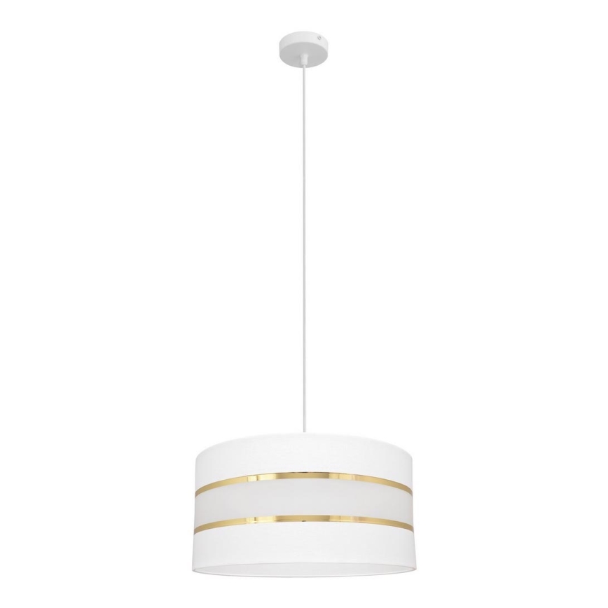 Κρεμαστό φωτιστικό οροφής HELEN 1xE27/15W/230V διάμετρος 40 cm λευκό/χρυσό