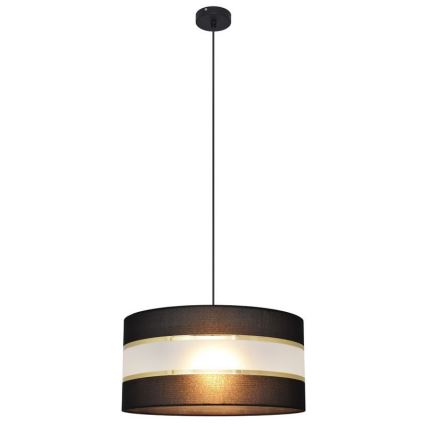 Κρεμαστό φωτιστικό οροφής HELEN 1xE27/15W/230V διάμετρος 40 cm μαύρο/χρυσό