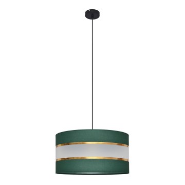 Κρεμαστό φωτιστικό οροφής  HELEN 1xE27/15W/230V διάμετρος 40 cm πράσινο/χρυσαφί