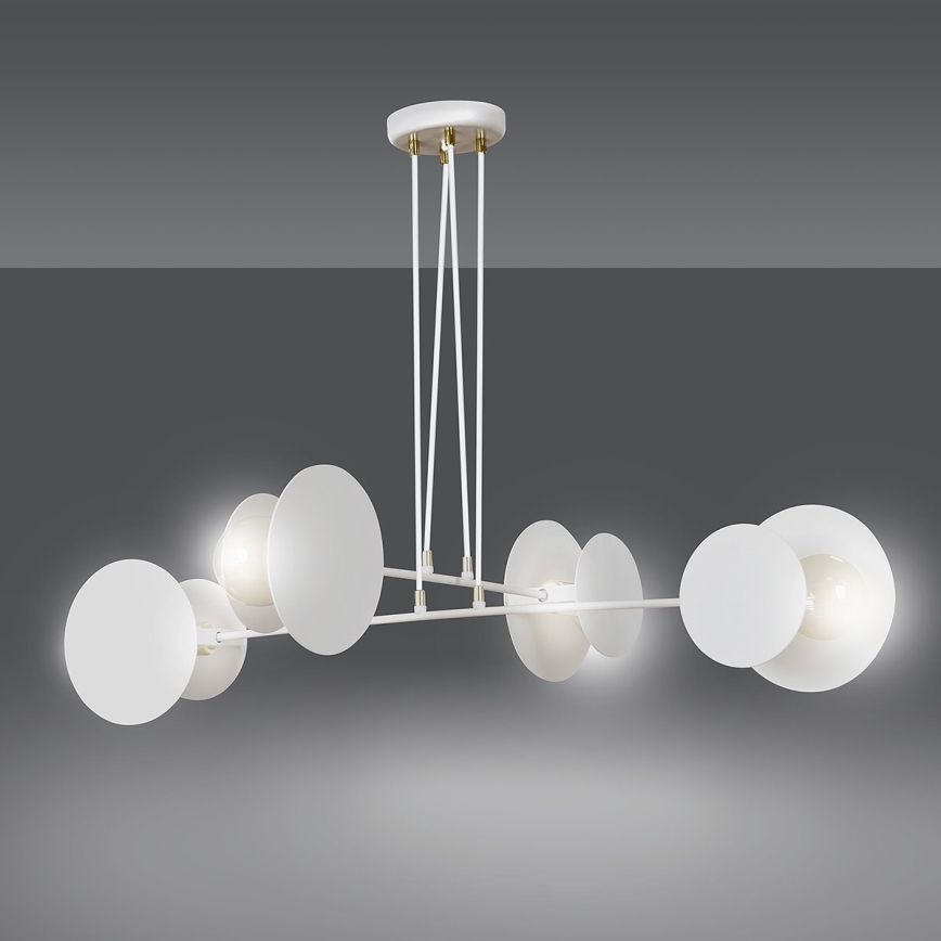 Κρεμαστό φωτιστικό οροφής IDEA 4xE27/15W/230V λευκό