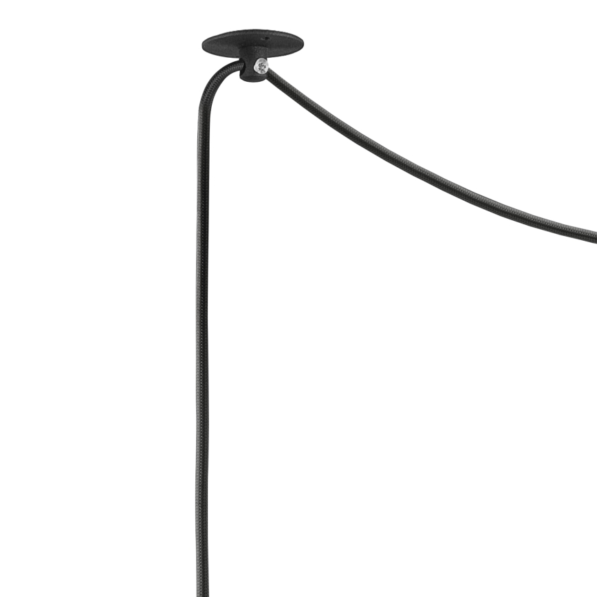 Κρεμαστό φωτιστικό οροφής INA 1xE27/42W/230V μαύρο