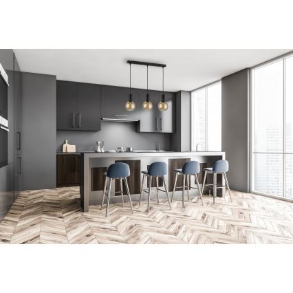Κρεμαστό φωτιστικό οροφής JANTAR BLACK 3xE27/60W/230V